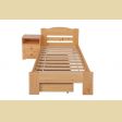 Sára emelt  egyenes ágyváz+borda, 90x200